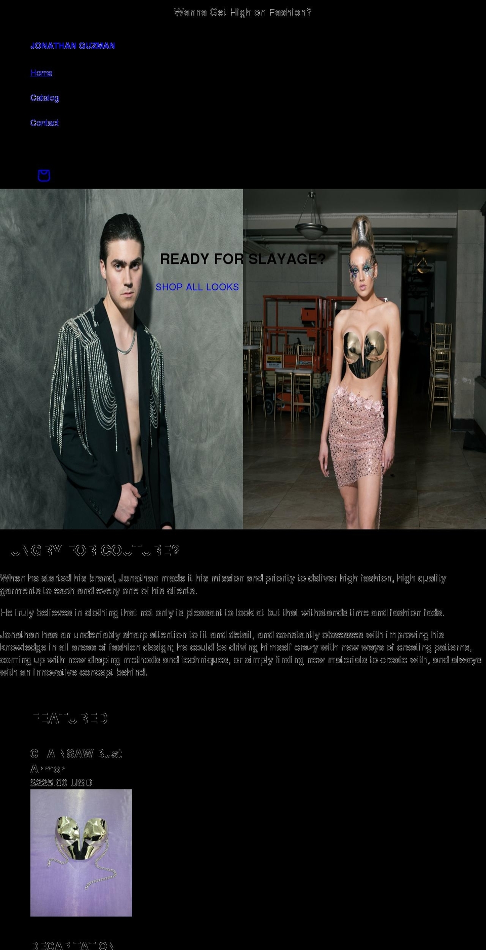 jonathanguzman.com shopify website screenshot