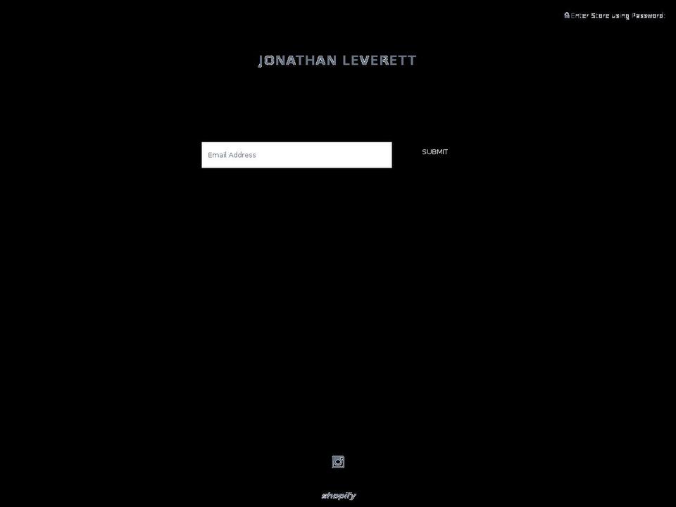jonathanleverett.com shopify website screenshot