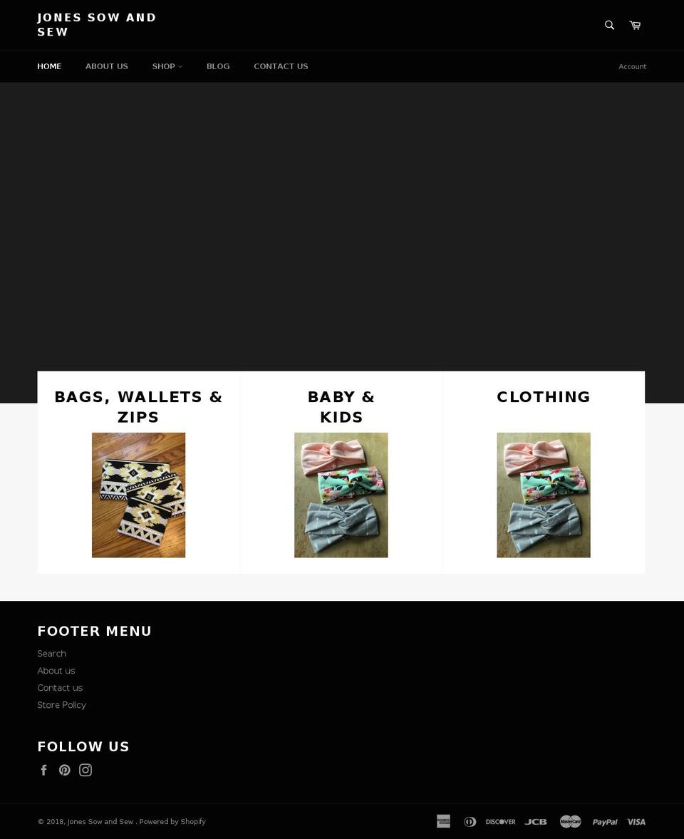 jonesfarmandgeneralstore.com — Shopify storefront screenshot