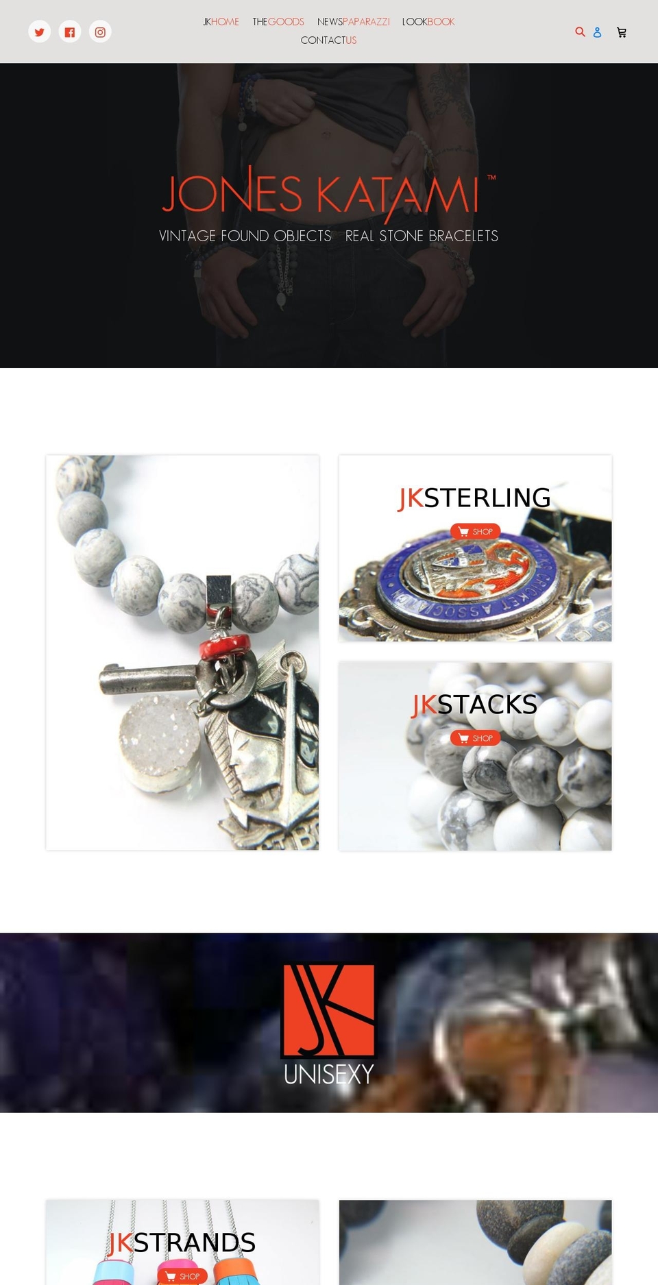 joneskatami.com — Shopify storefront screenshot