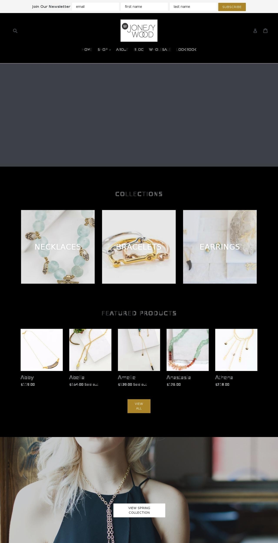 jonesywood.com shopify website screenshot