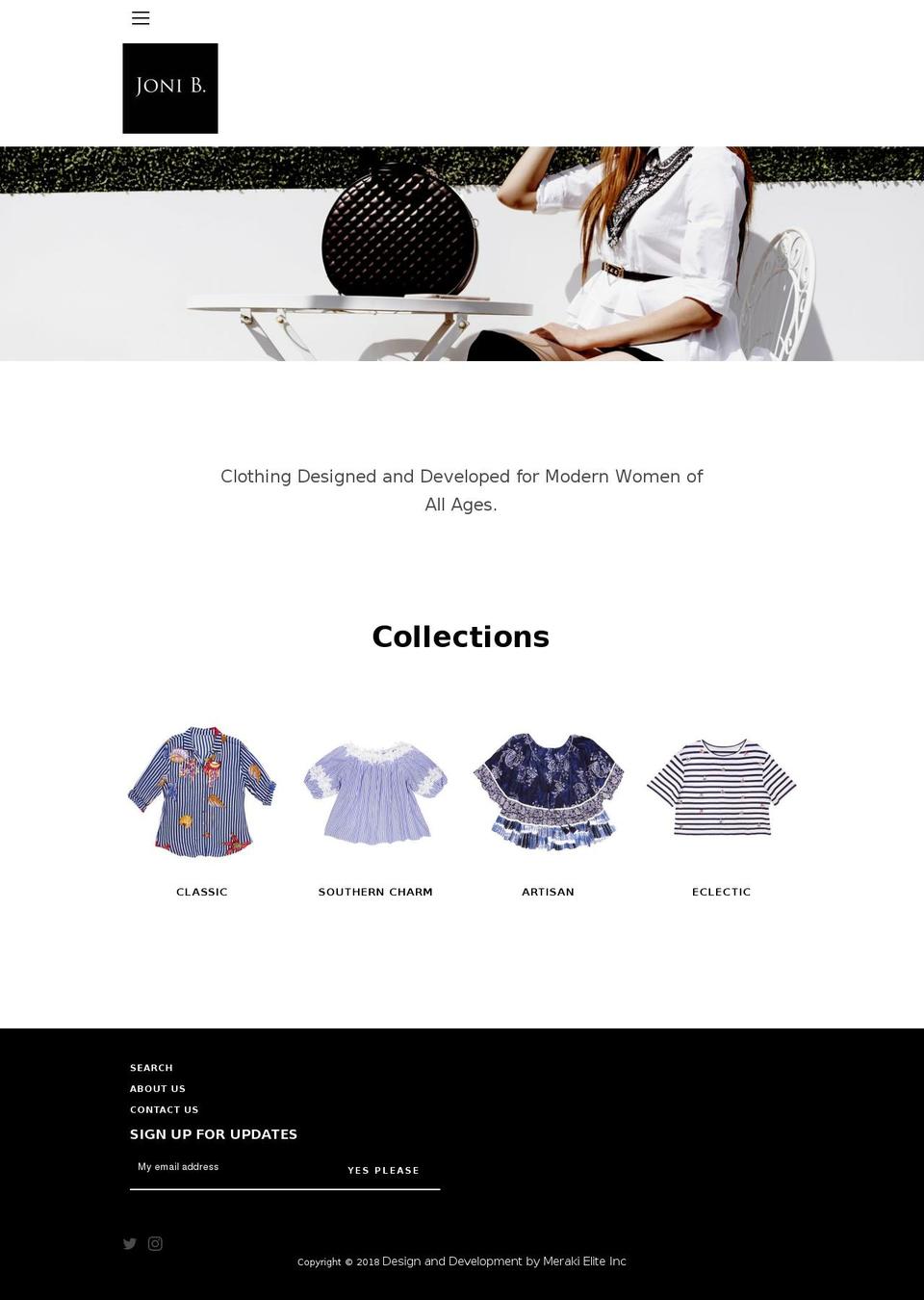 jonib.net shopify website screenshot