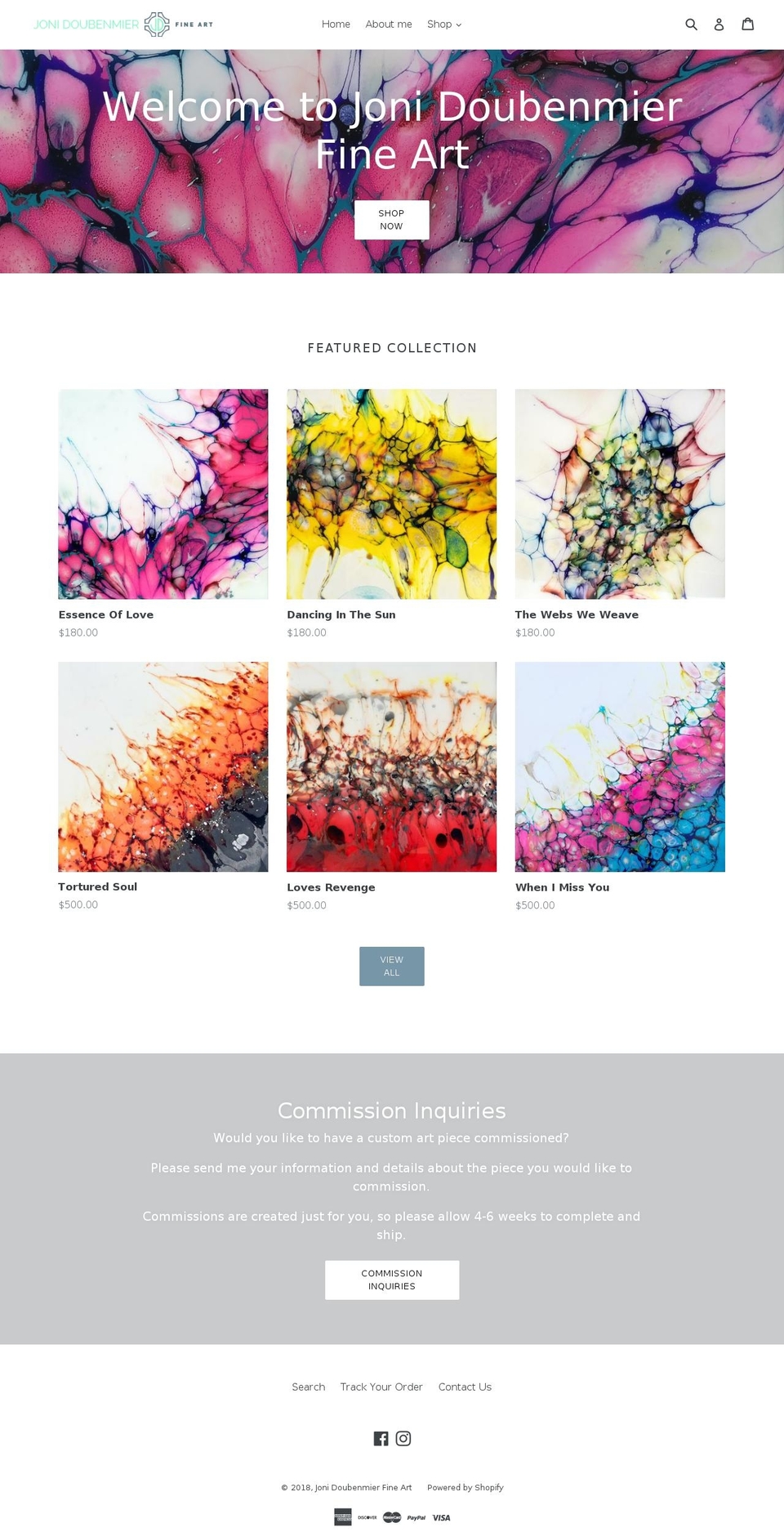 jonidgallery.com — Shopify storefront screenshot