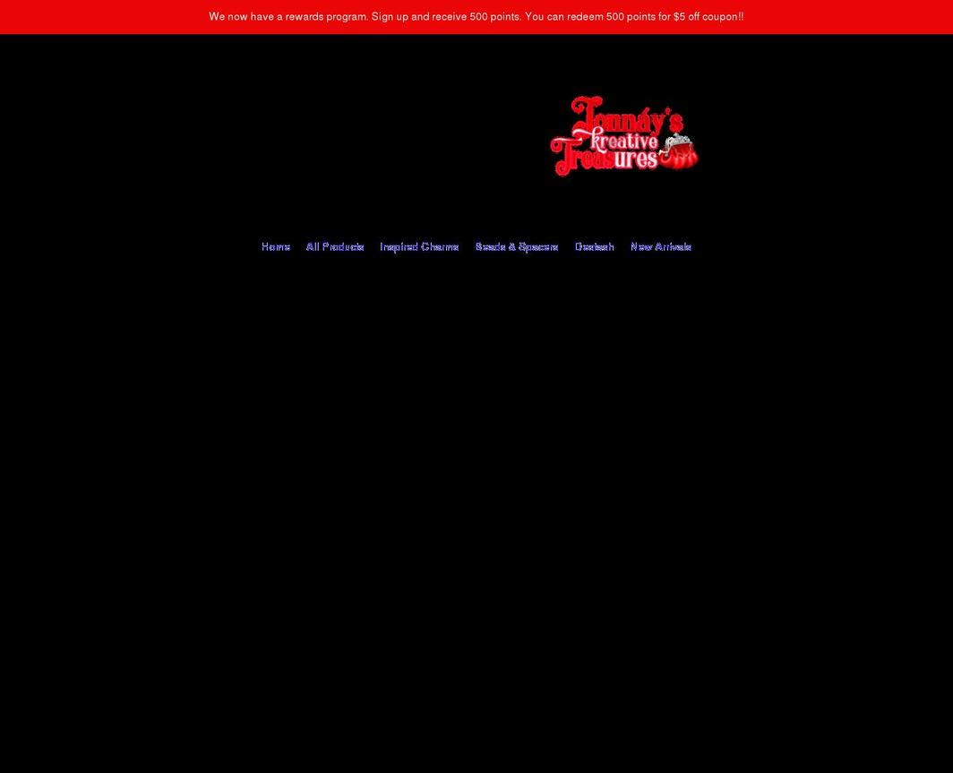 jonnayskreativetreasures.com shopify website screenshot