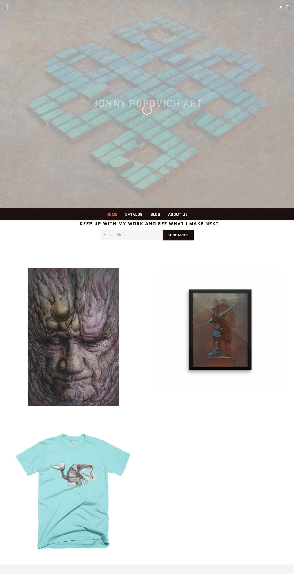 jonnypopovich.com shopify website screenshot