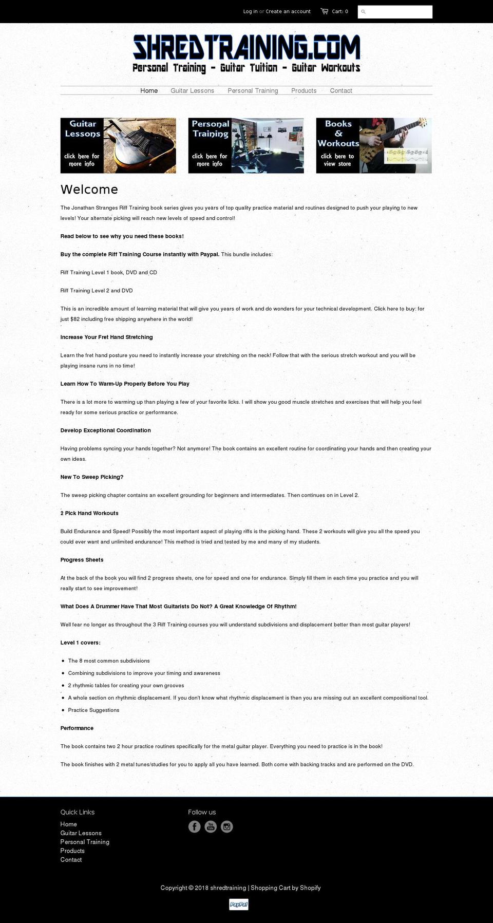 jonstrange.com shopify website screenshot