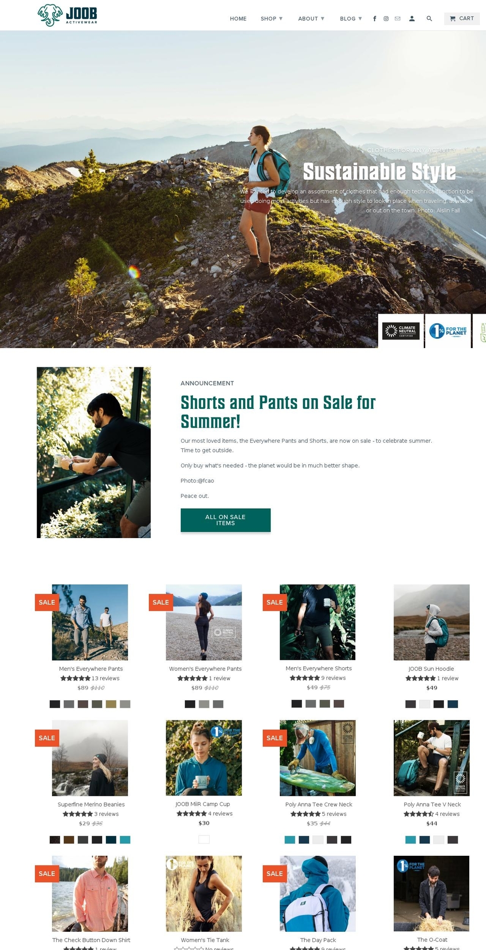 joobwear.com shopify website screenshot