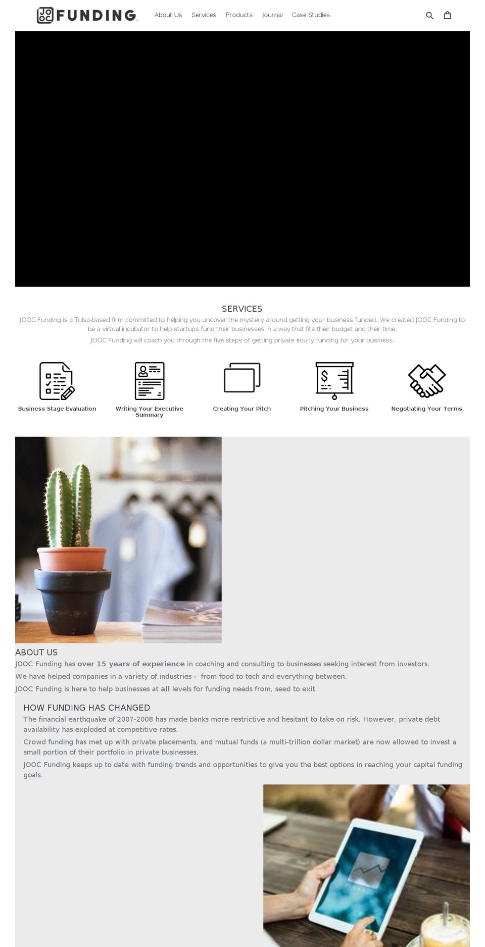 joocfunding.com shopify website screenshot