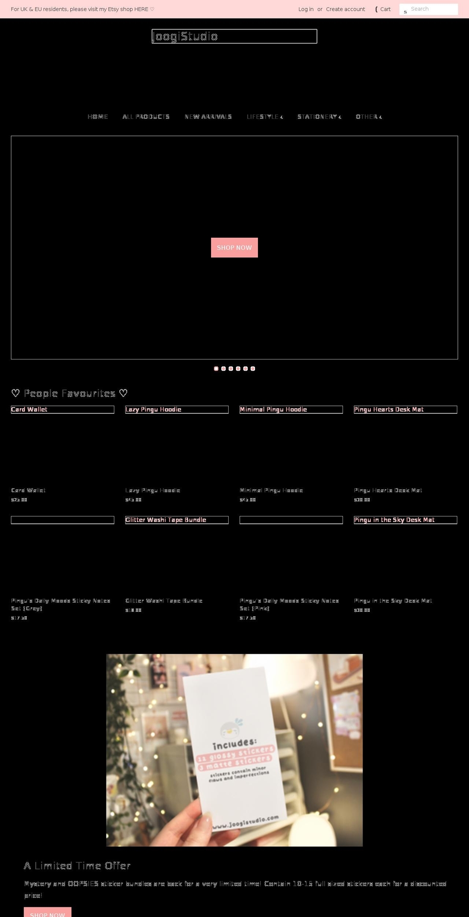 joogistudio.com shopify website screenshot