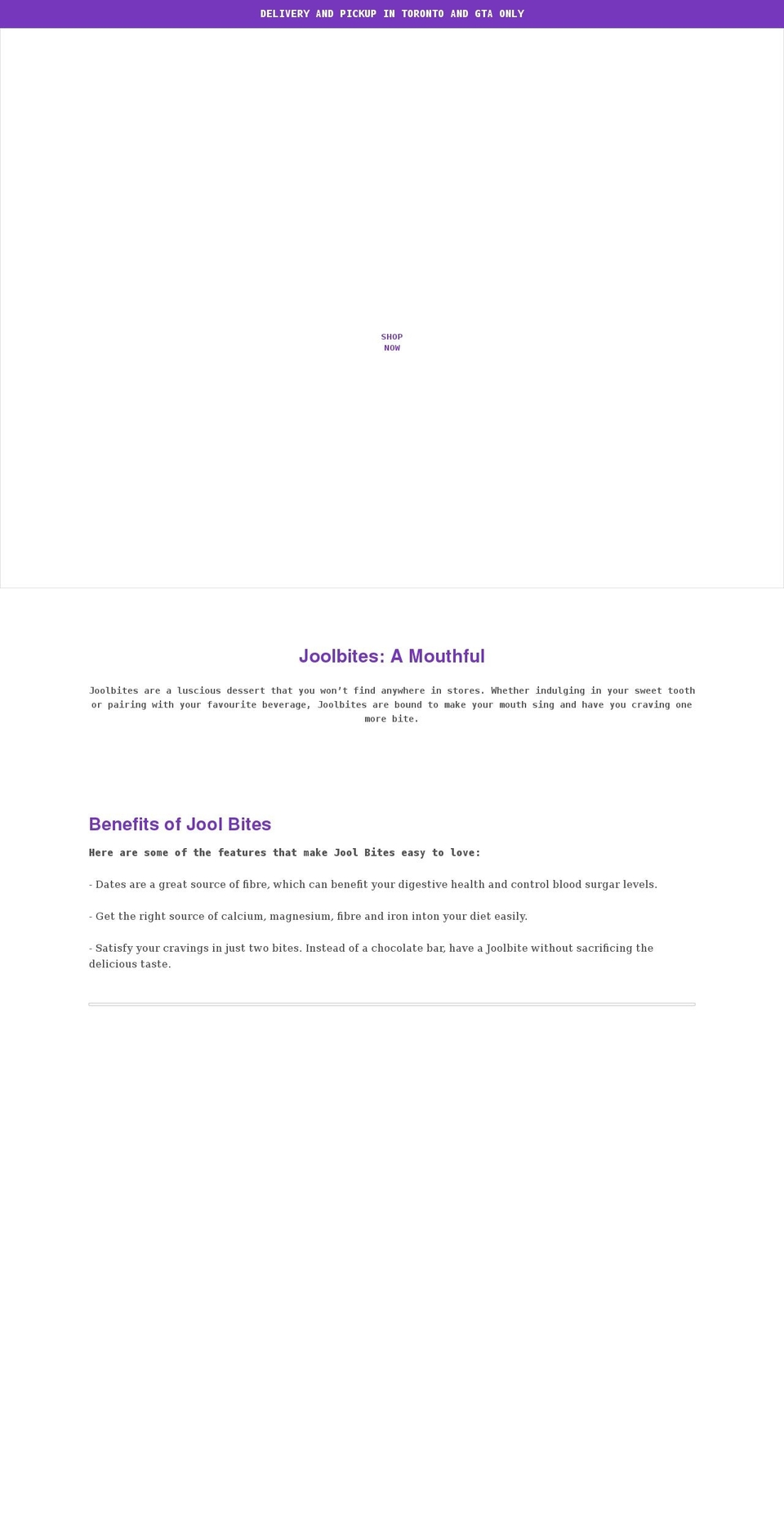 joolbites.com shopify website screenshot