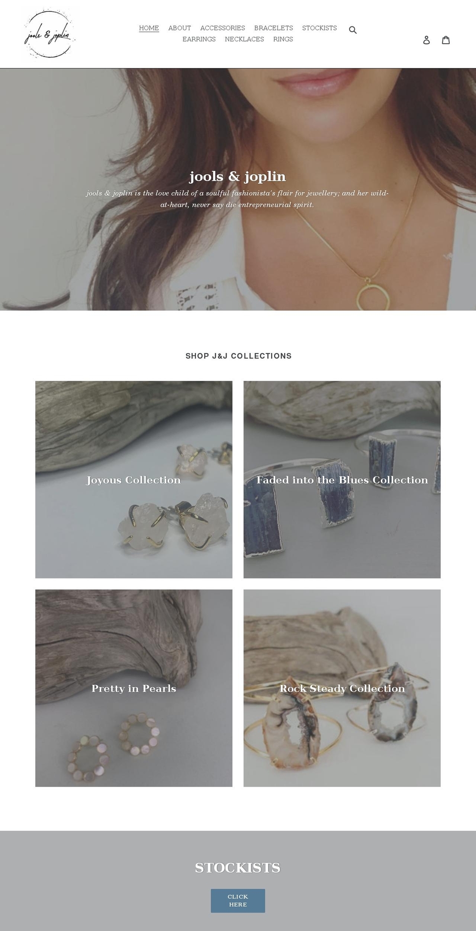 joolsandjoplin.com shopify website screenshot