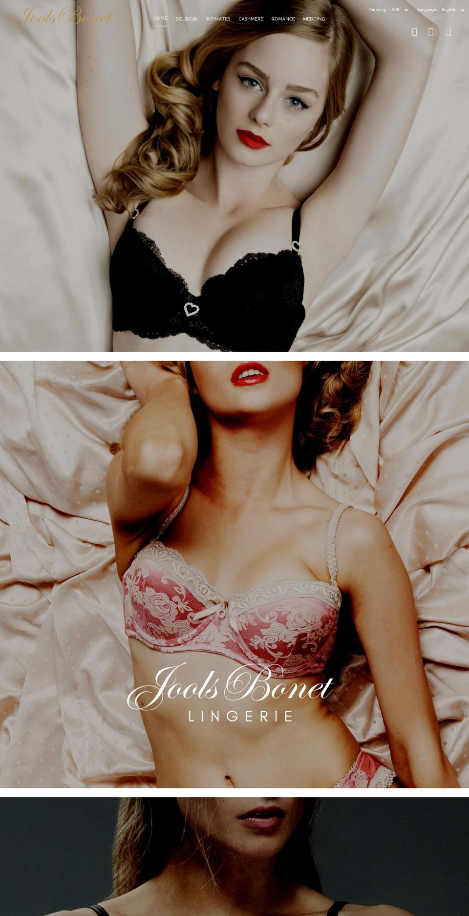 joolsbonet.com shopify website screenshot