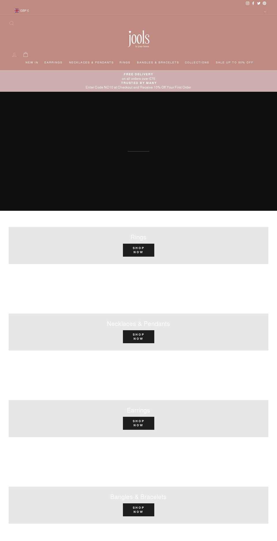 joolsbyjennybrown.co.uk shopify website screenshot