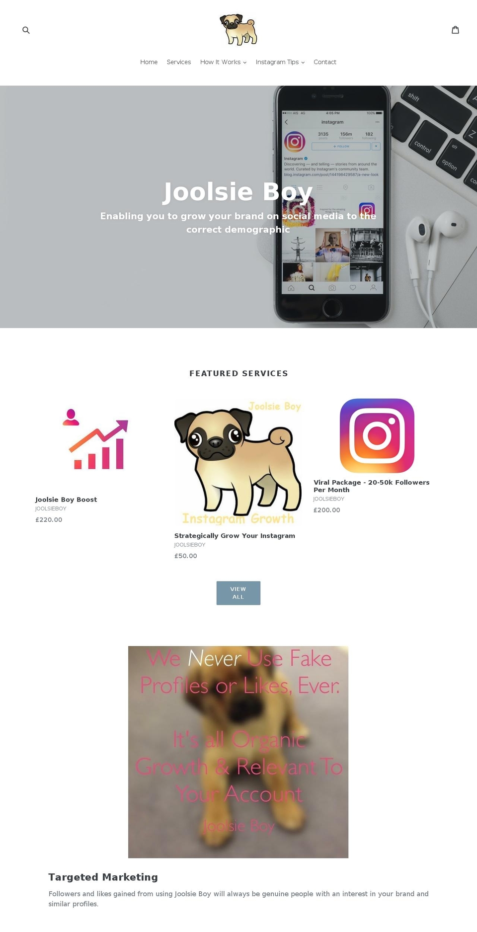 joolsieboy.com — Shopify storefront screenshot
