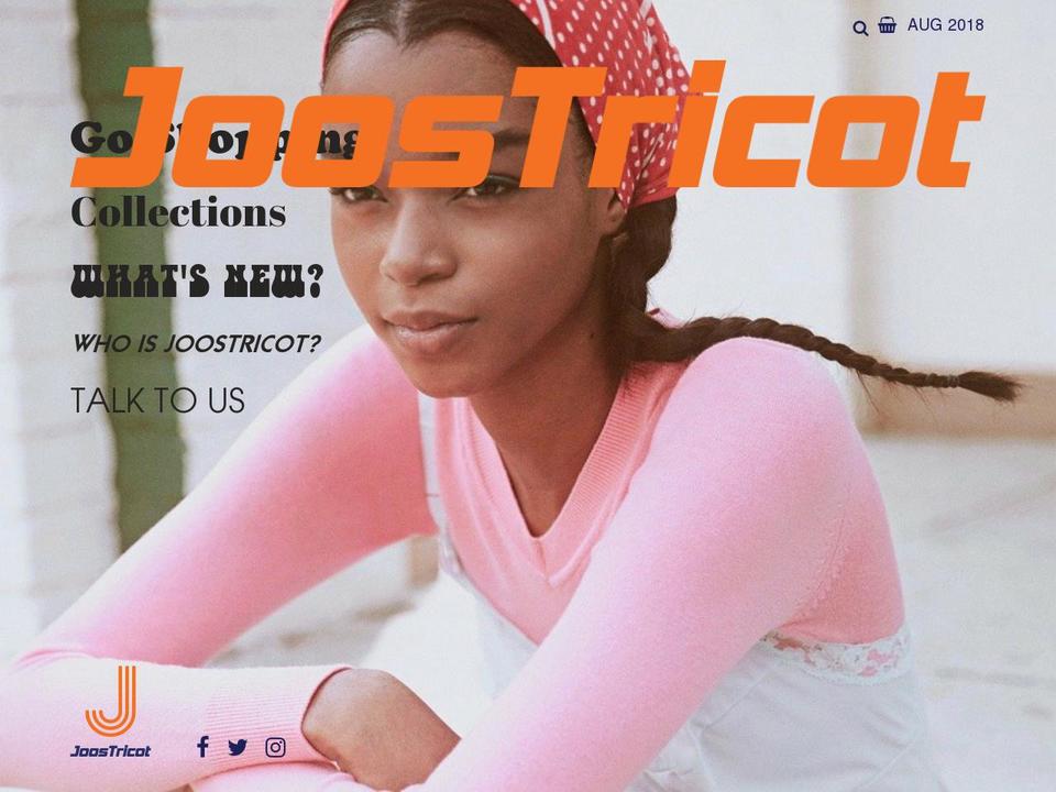 joostricot.com shopify website screenshot