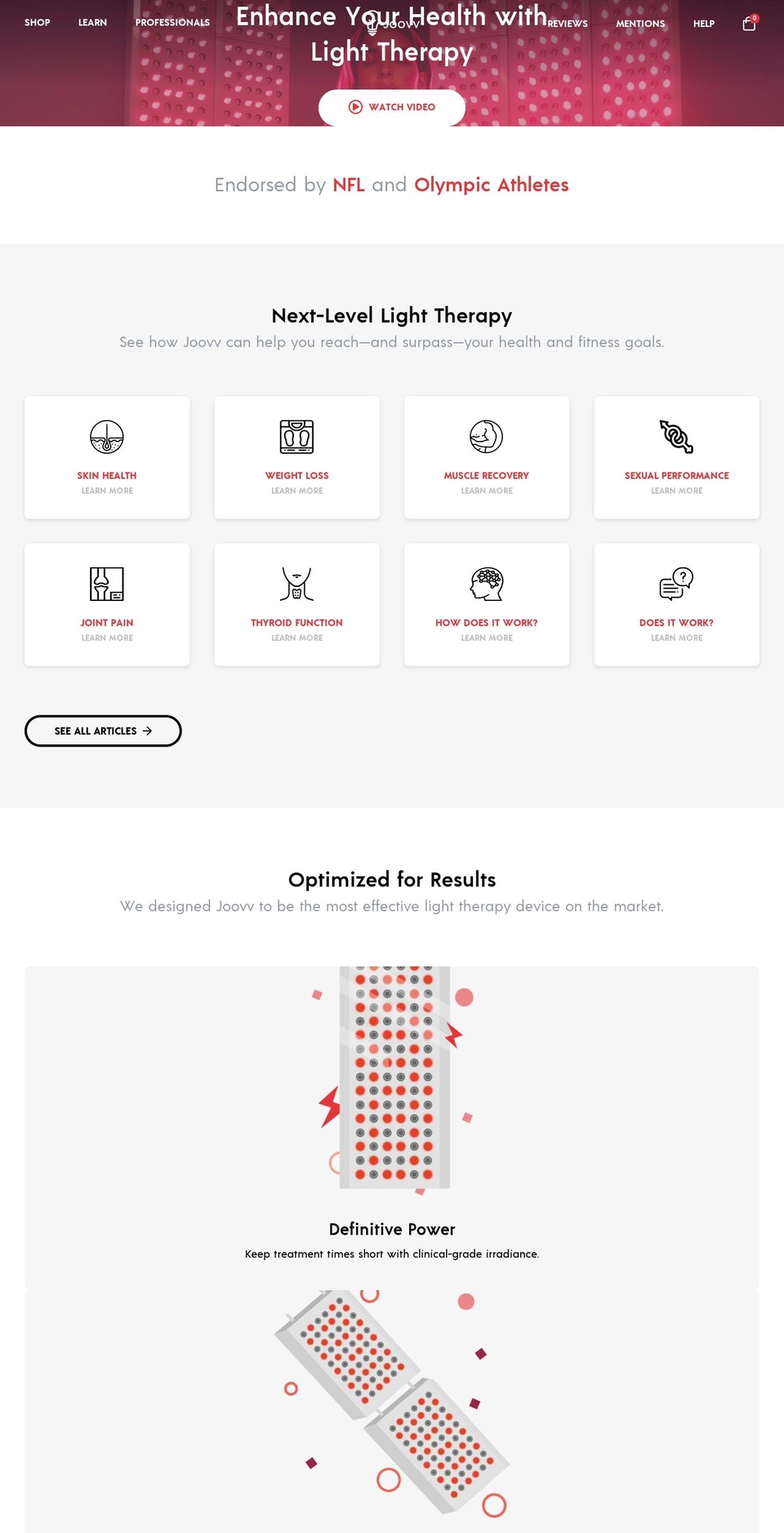 joovv.myshopify.com shopify website screenshot