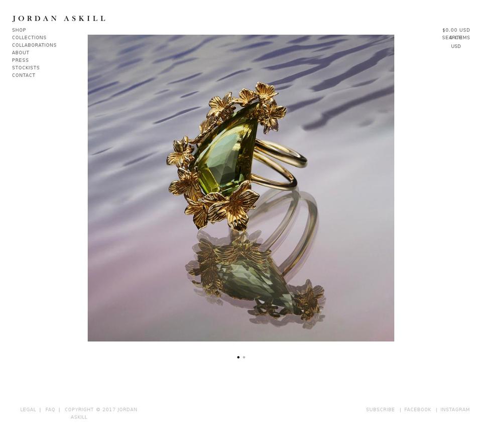 jordanaskill.com shopify website screenshot