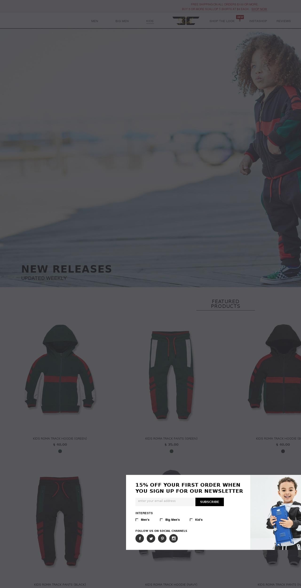 jordancraigkids.com shopify website screenshot