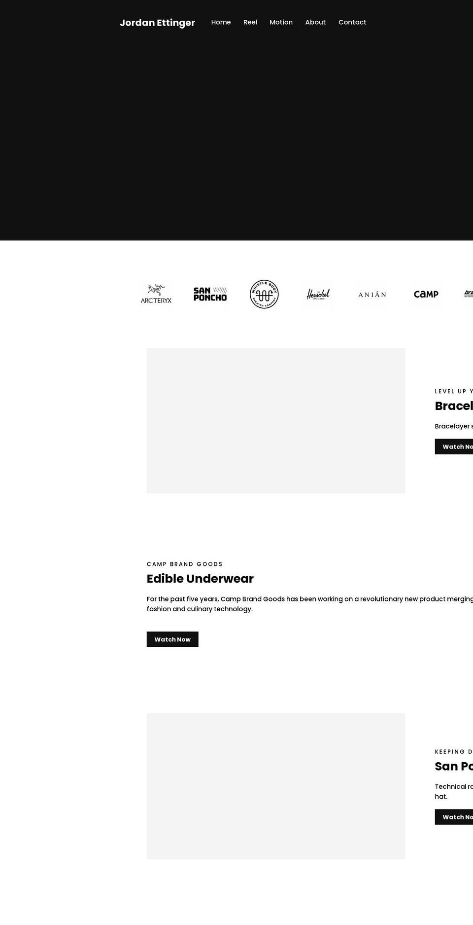 jordanettinger.com — Shopify storefront screenshot