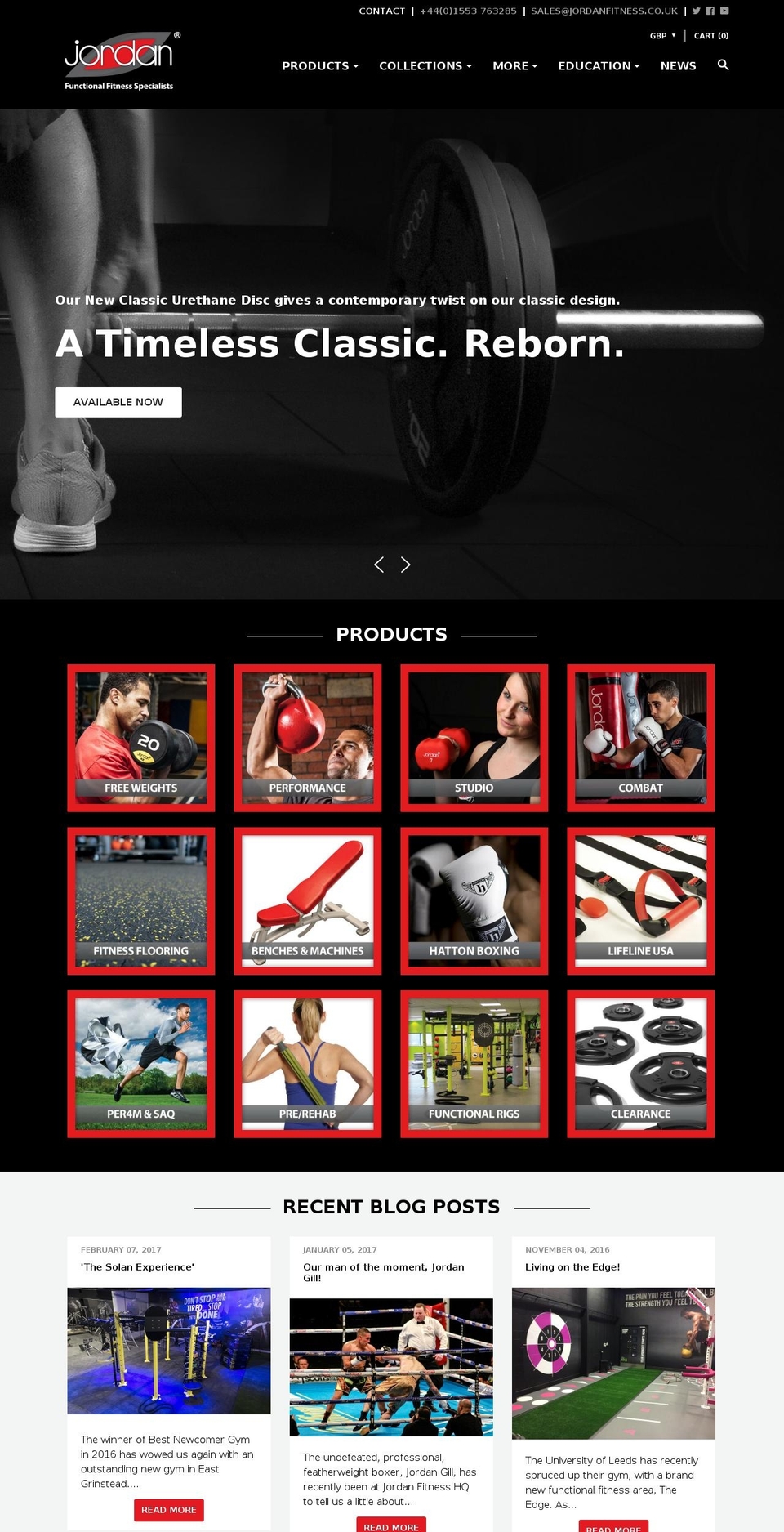 jordanfitness.co.uk shopify website screenshot