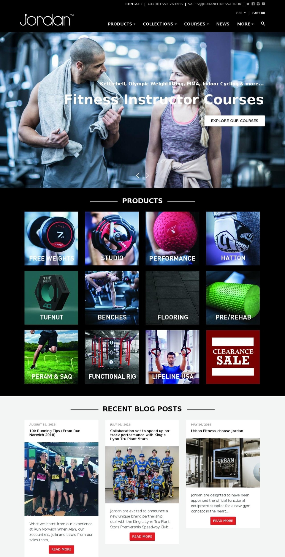 jordanfitness.com shopify website screenshot