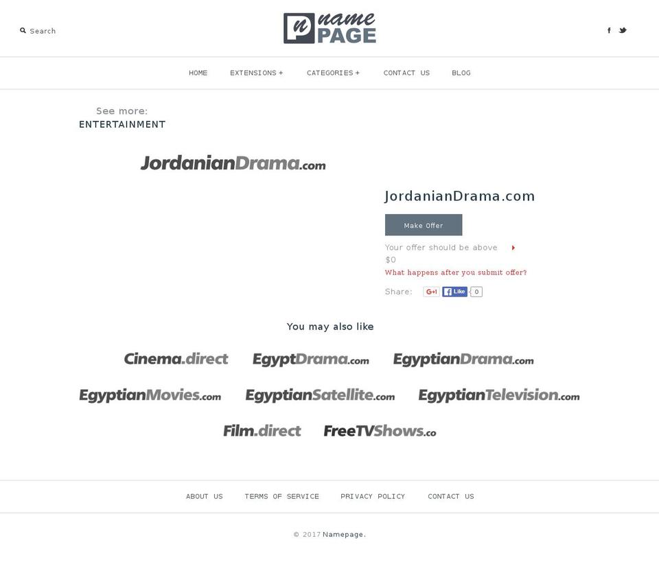 jordaniandrama.com shopify website screenshot
