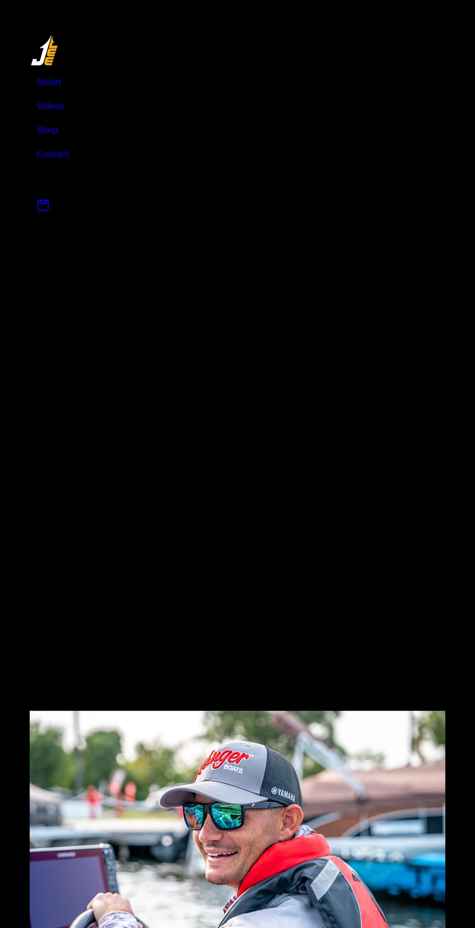 jordanleefishing.com shopify website screenshot