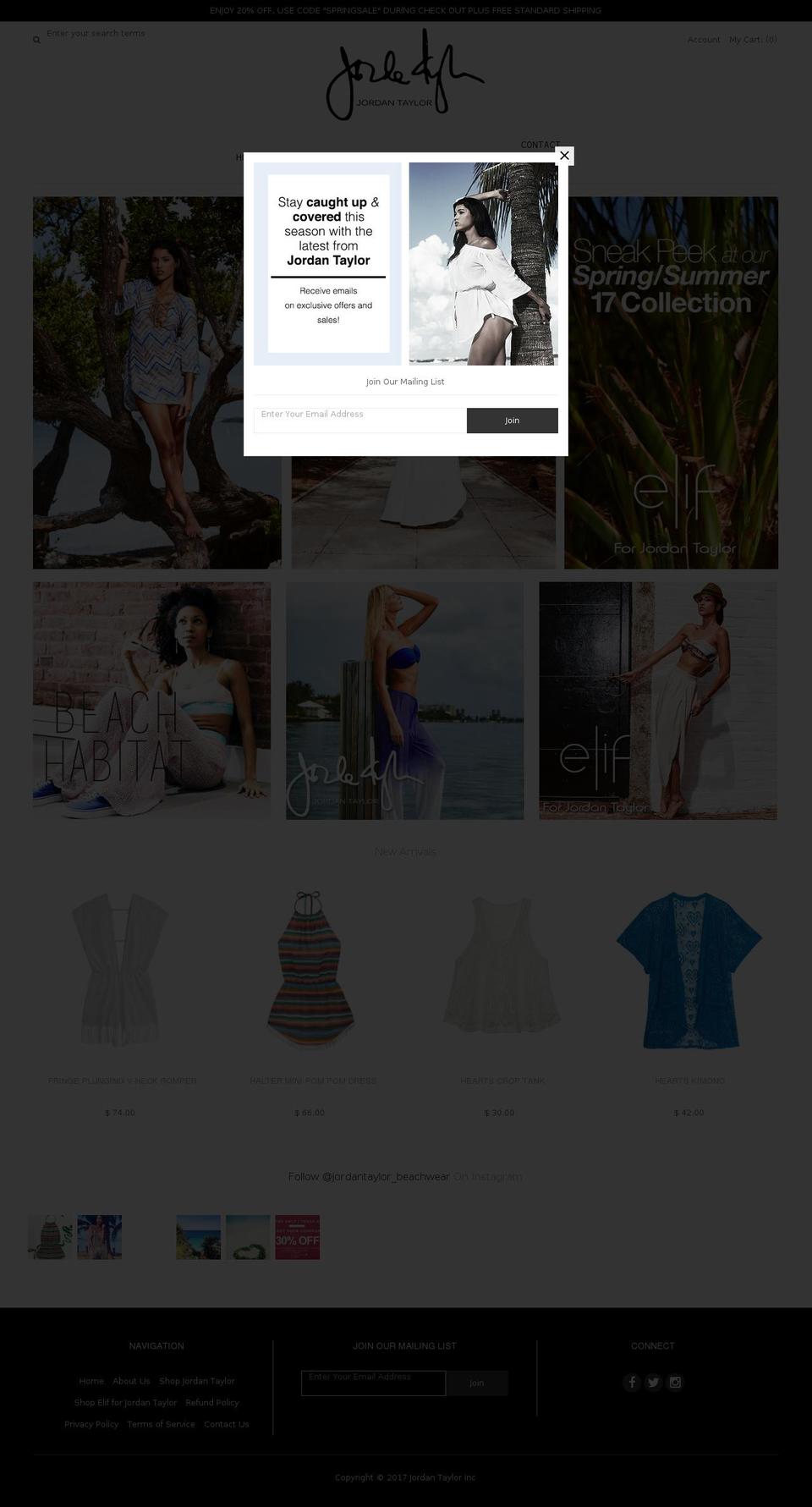 jordantaylor.co shopify website screenshot