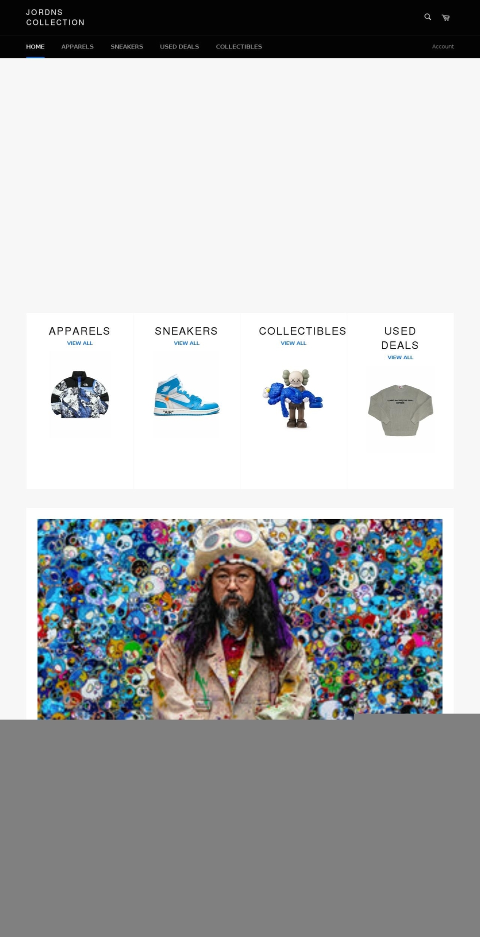 jordnscollection.com shopify website screenshot