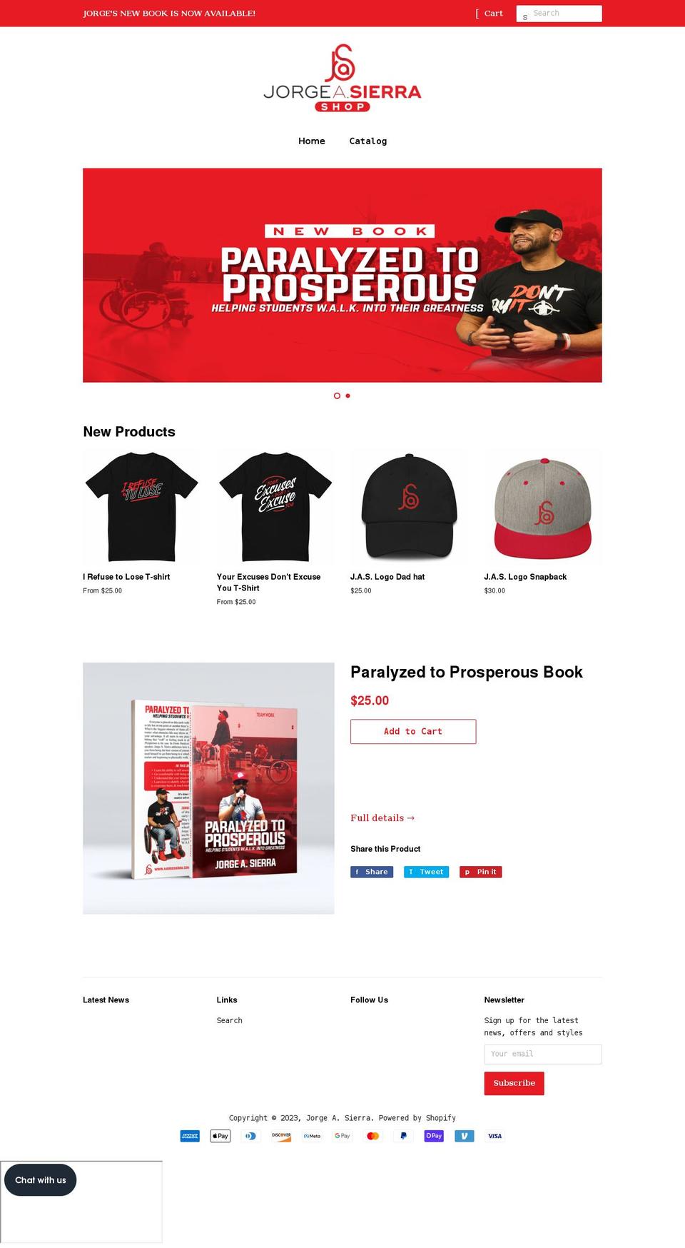 jorge-a-sierra.myshopify.com shopify website screenshot