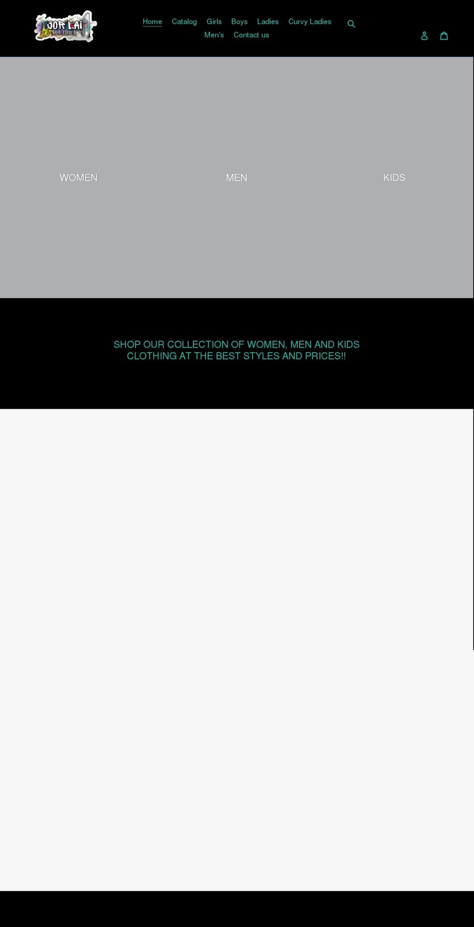 jorlaiboutique.com shopify website screenshot
