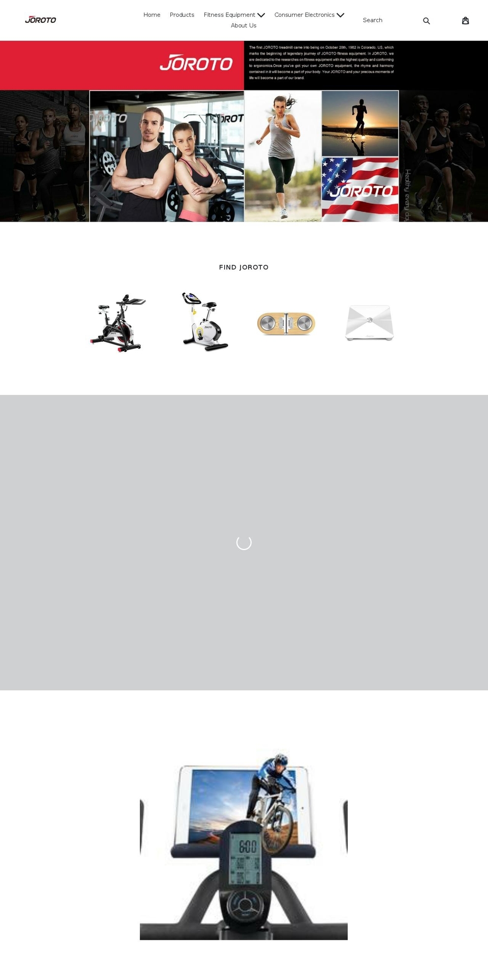 jorotofitness.com — Shopify storefront screenshot