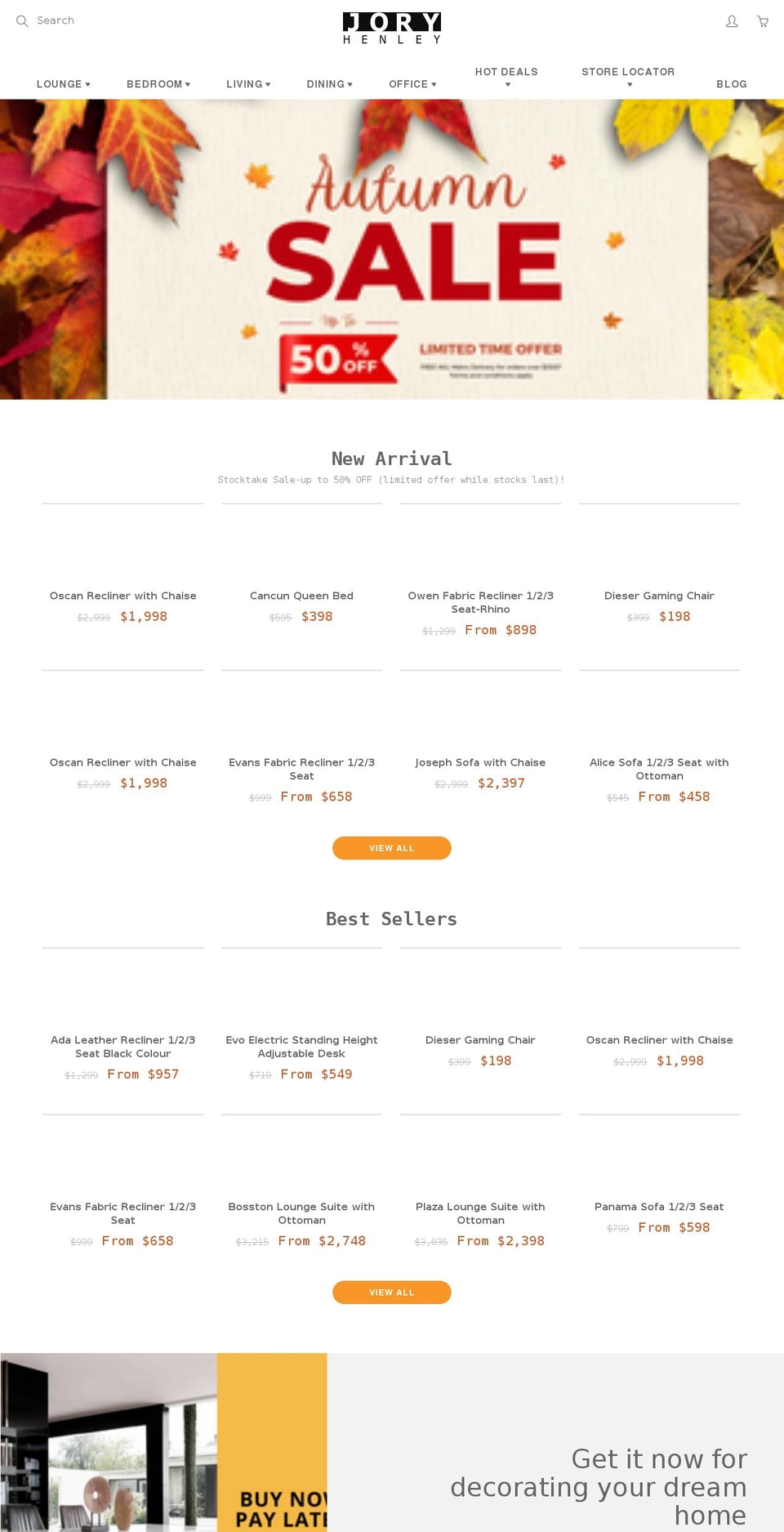 joryhenley.co.nz shopify website screenshot