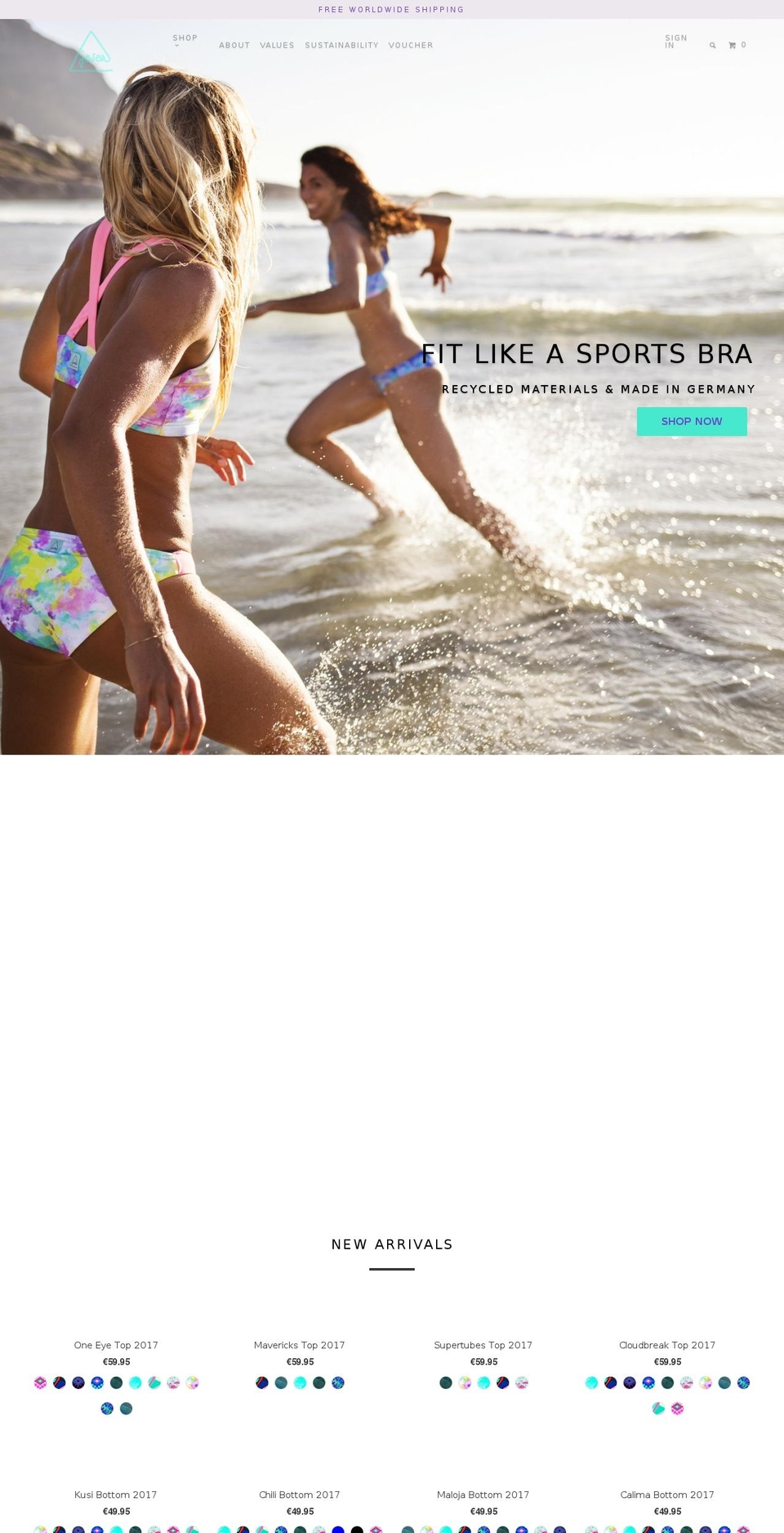 josea-surfwear.com shopify website screenshot