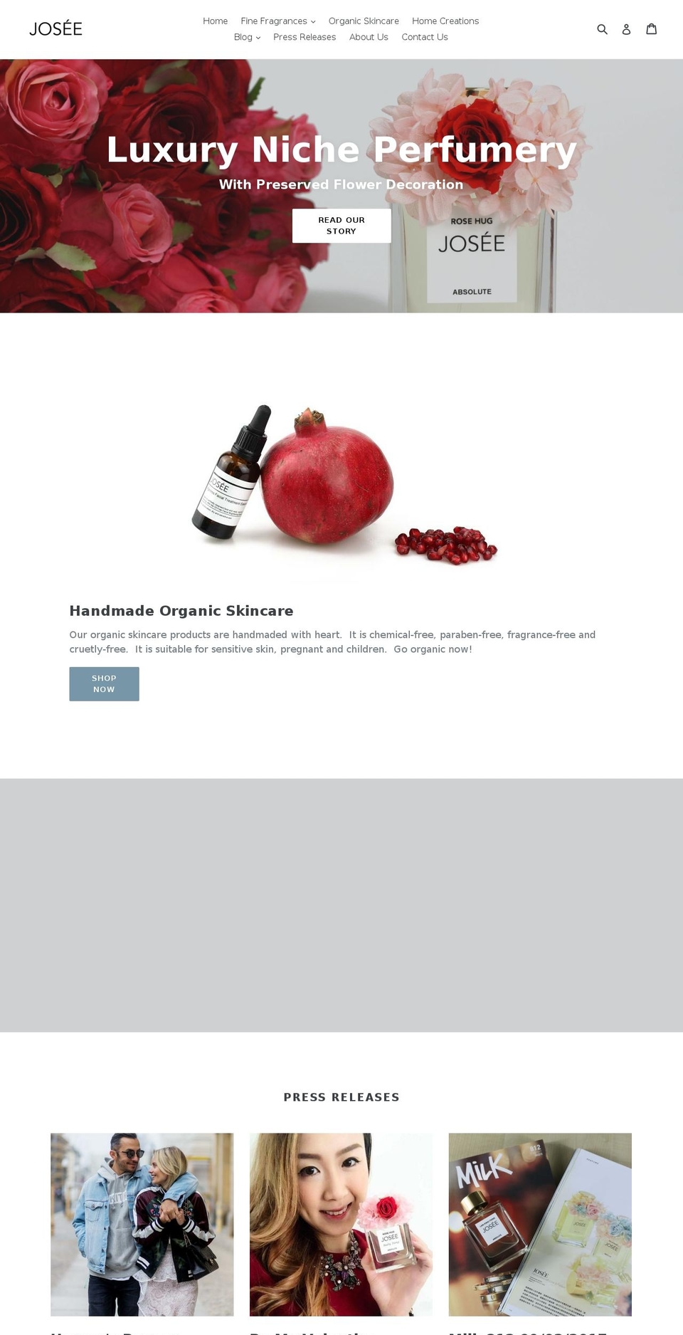 joseebeauty.com shopify website screenshot