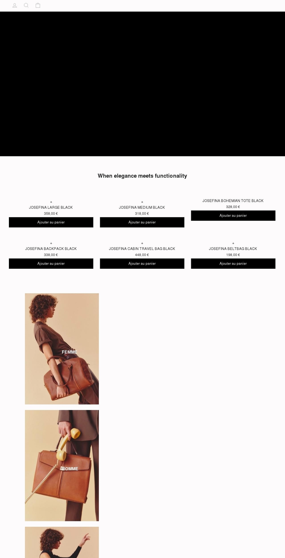 josefina.fr shopify website screenshot