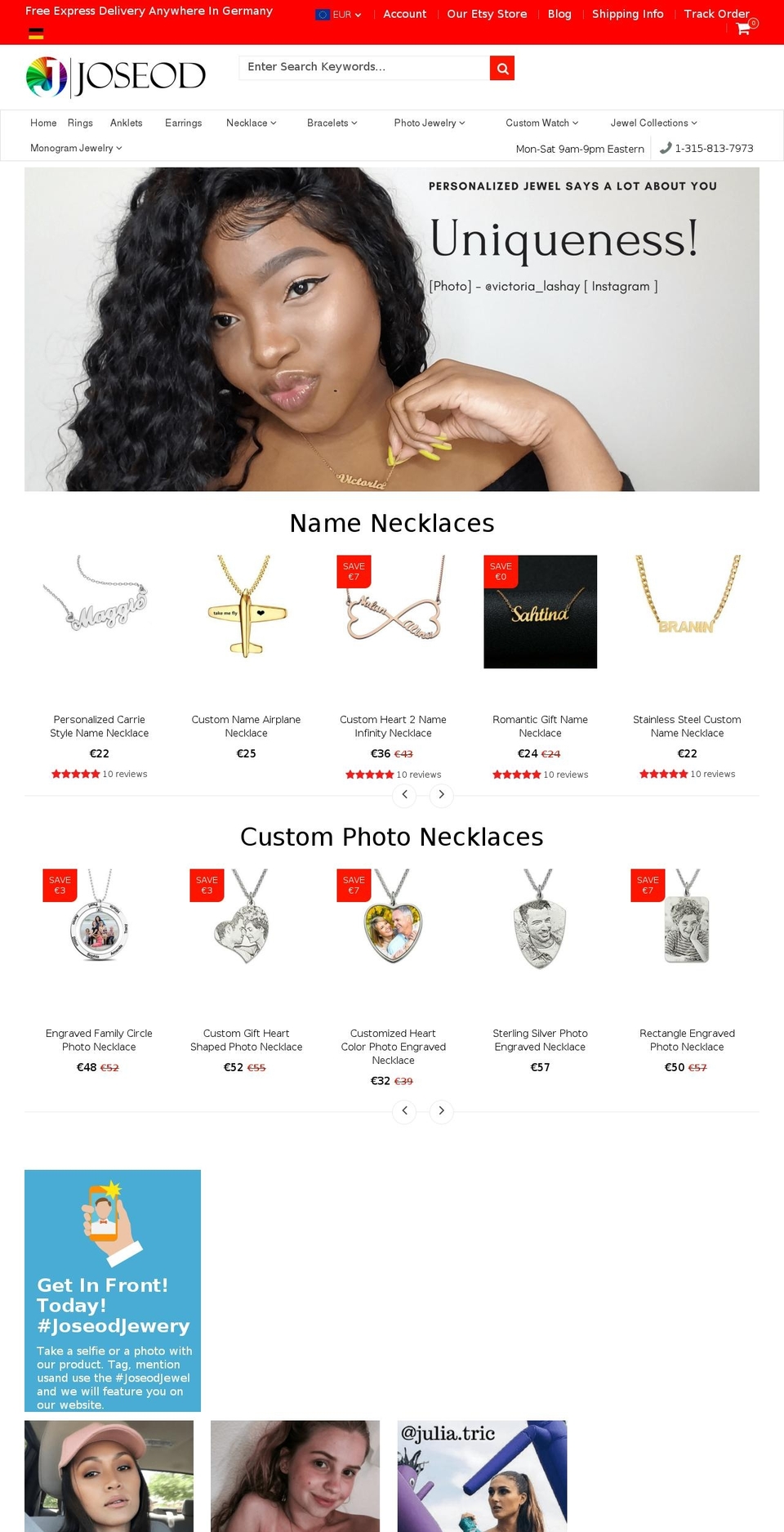 joseod.com — Shopify storefront screenshot