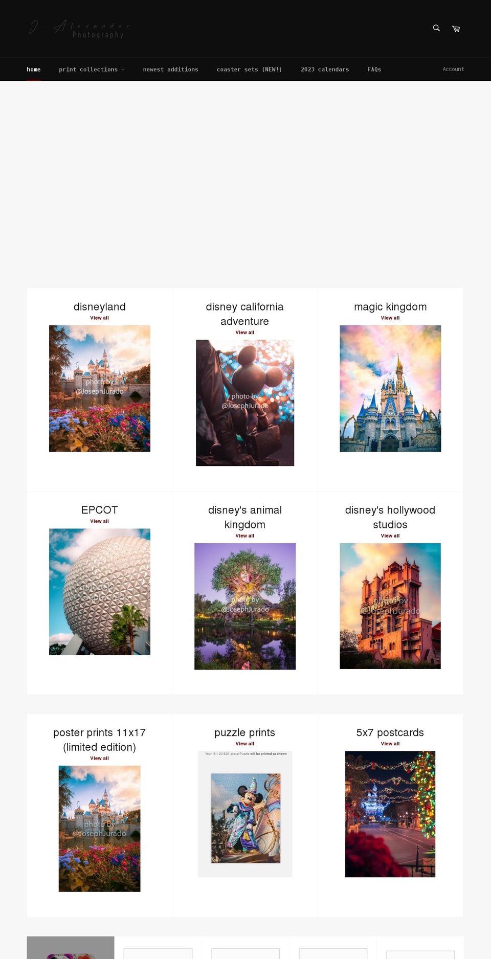 josephalexjurado.com shopify website screenshot