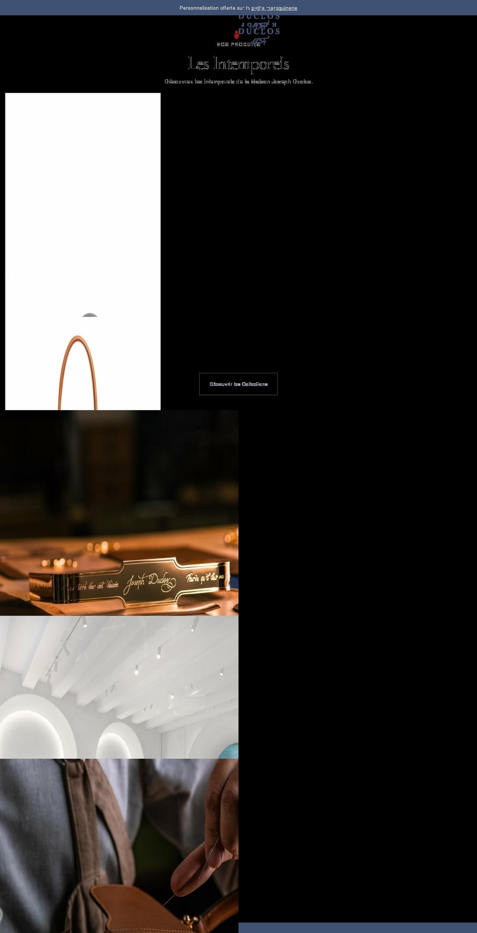 josephduclos.com shopify website screenshot