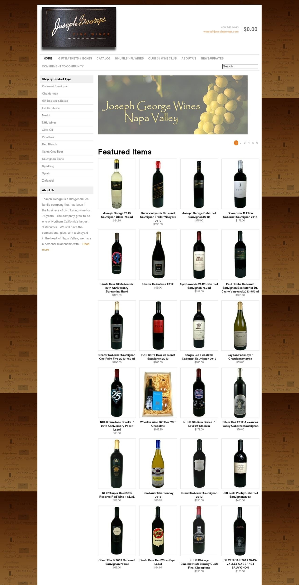 josephgeorge.com shopify website screenshot