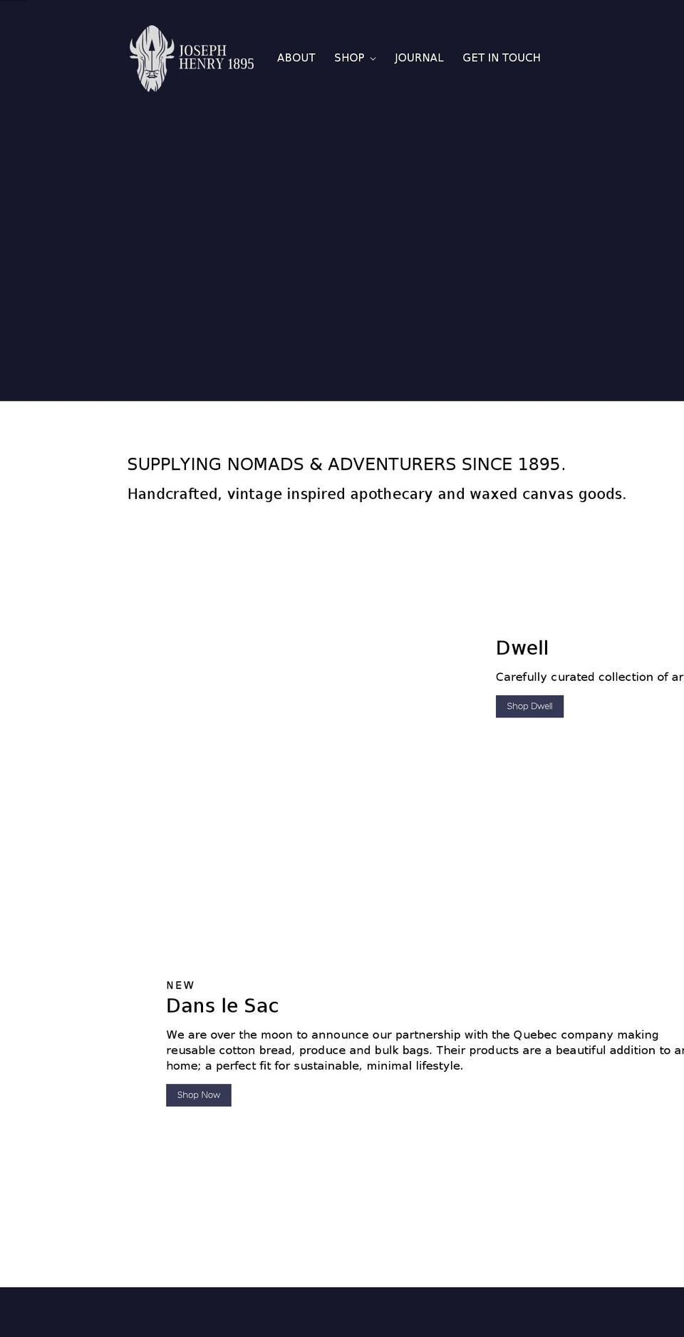 josephhenry1895.com shopify website screenshot