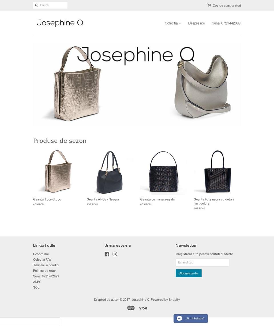 josephine-q.com shopify website screenshot