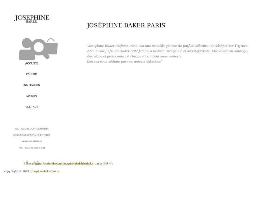 josephinebakerparis.com shopify website screenshot