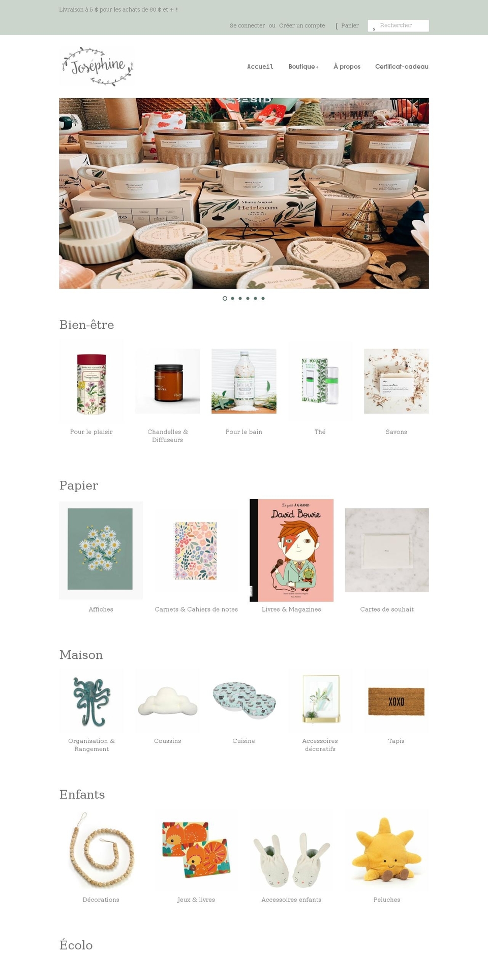 josephinemaison.com shopify website screenshot