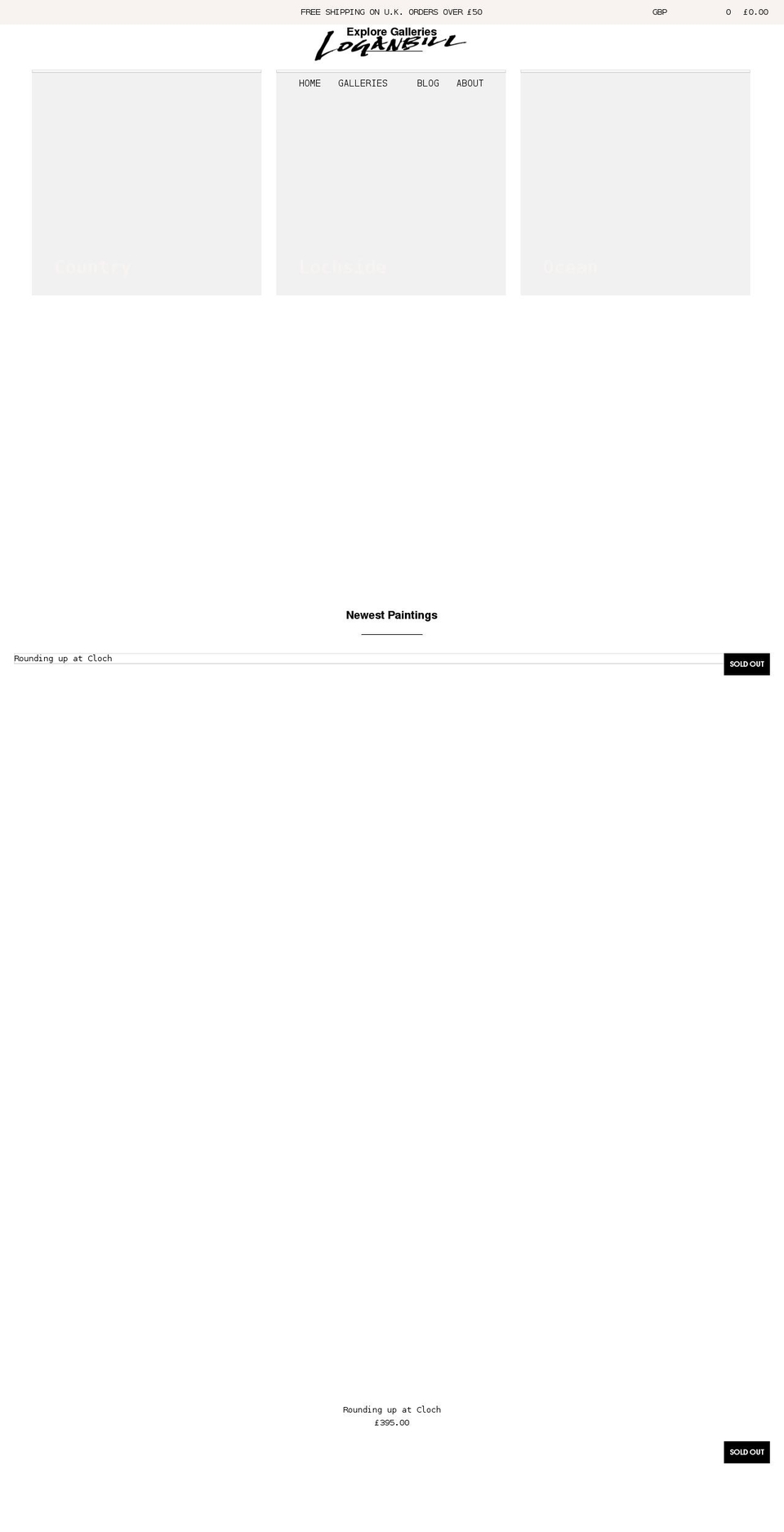 josephloganbill.com shopify website screenshot