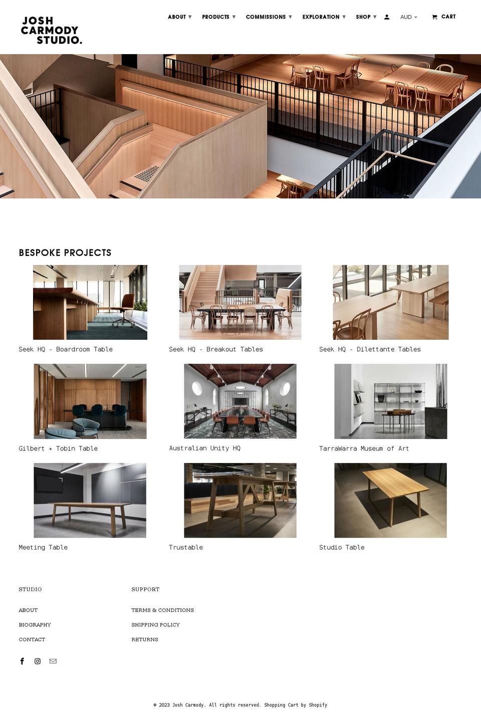 joshcarmody.com.au shopify website screenshot