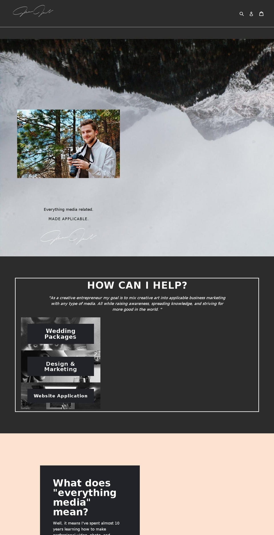 joshuajacobcreative.com — Shopify storefront screenshot