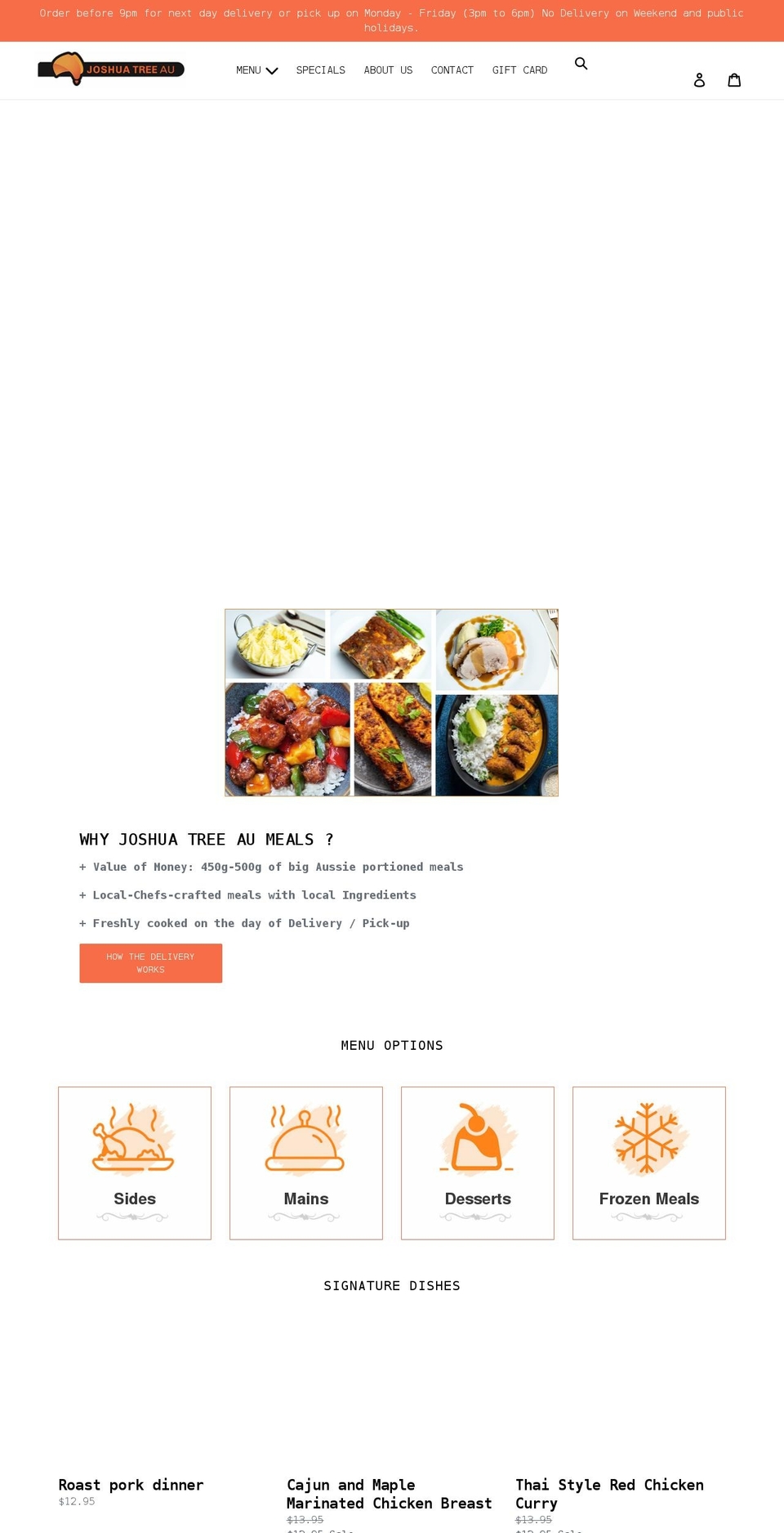 joshuatreeau.com shopify website screenshot