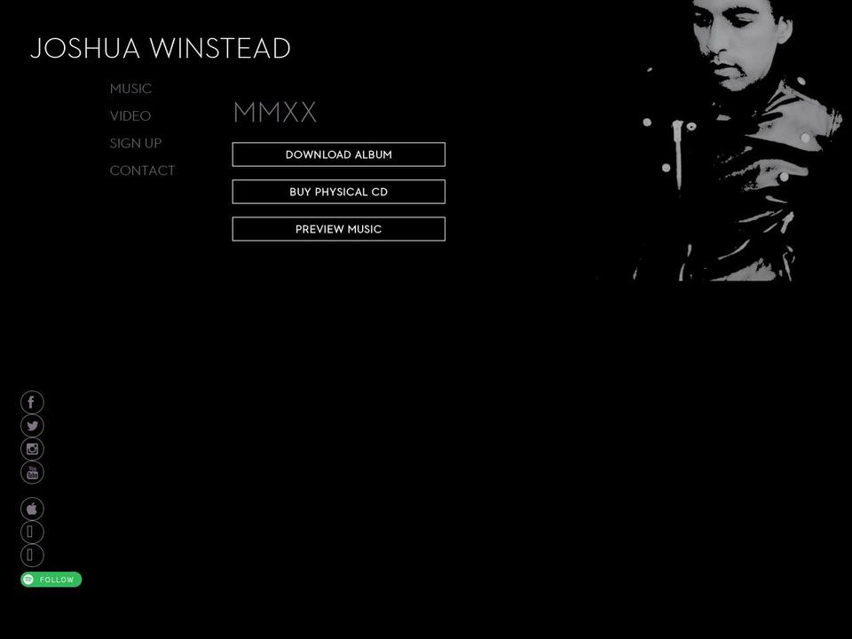joshuawinstead.com shopify website screenshot