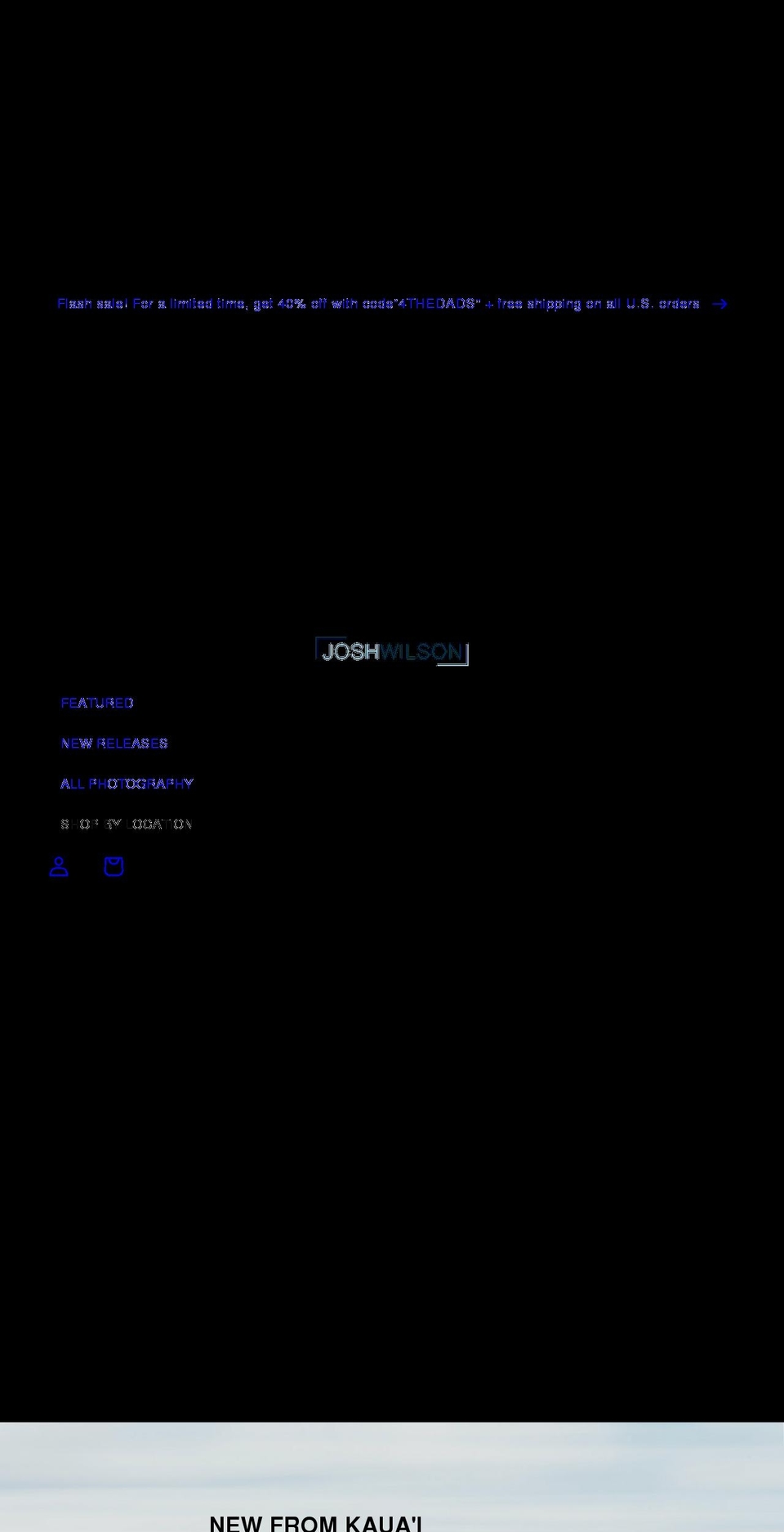 joshwilsonprints.com shopify website screenshot